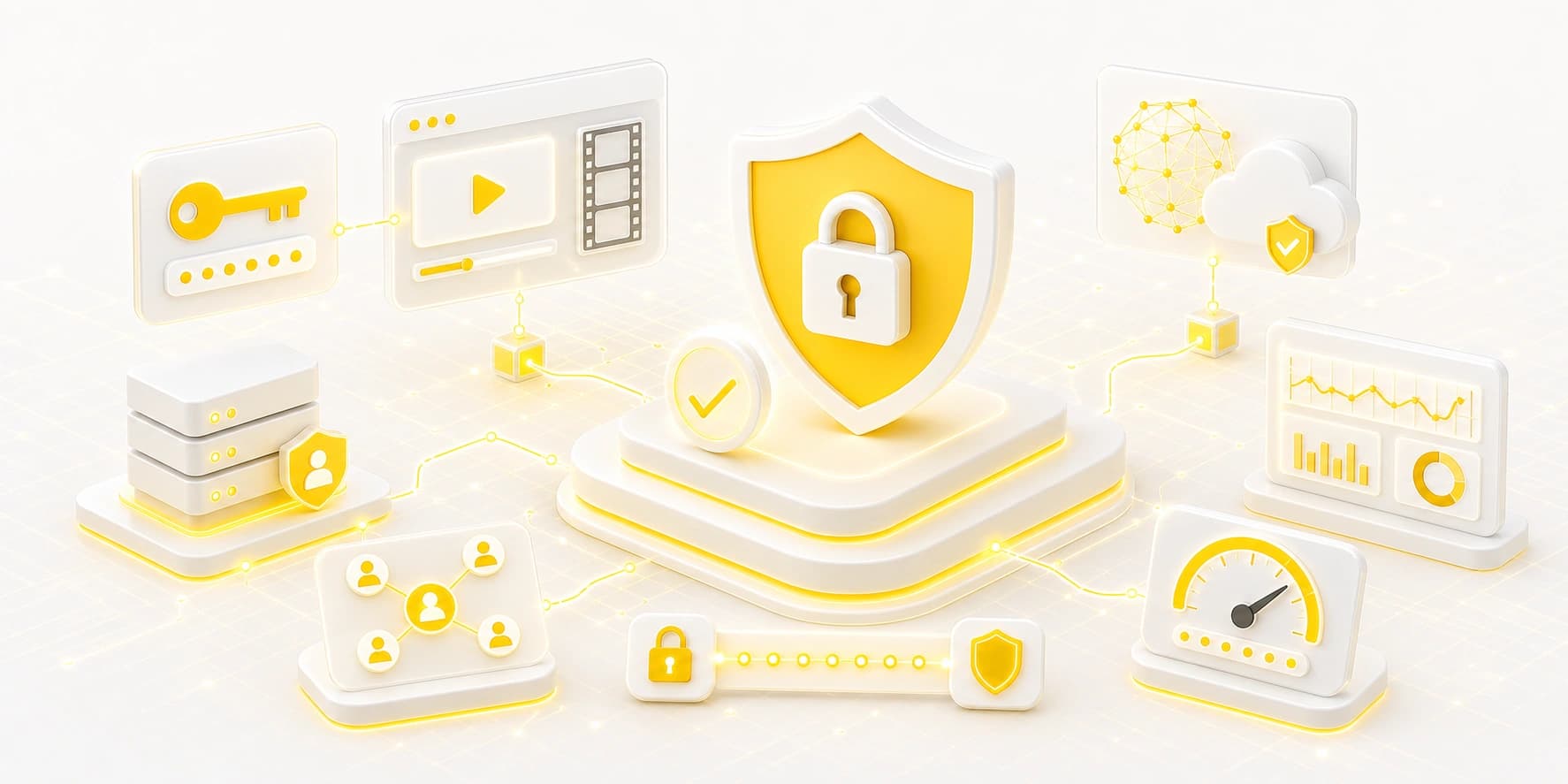 Enterprise authentication and security illustration