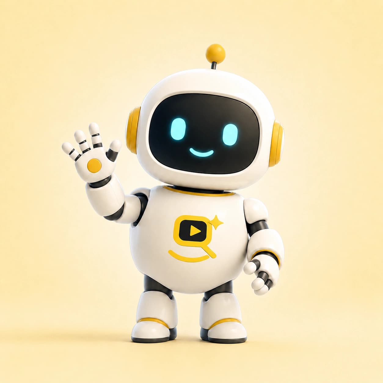 Friendly AI robot assistant