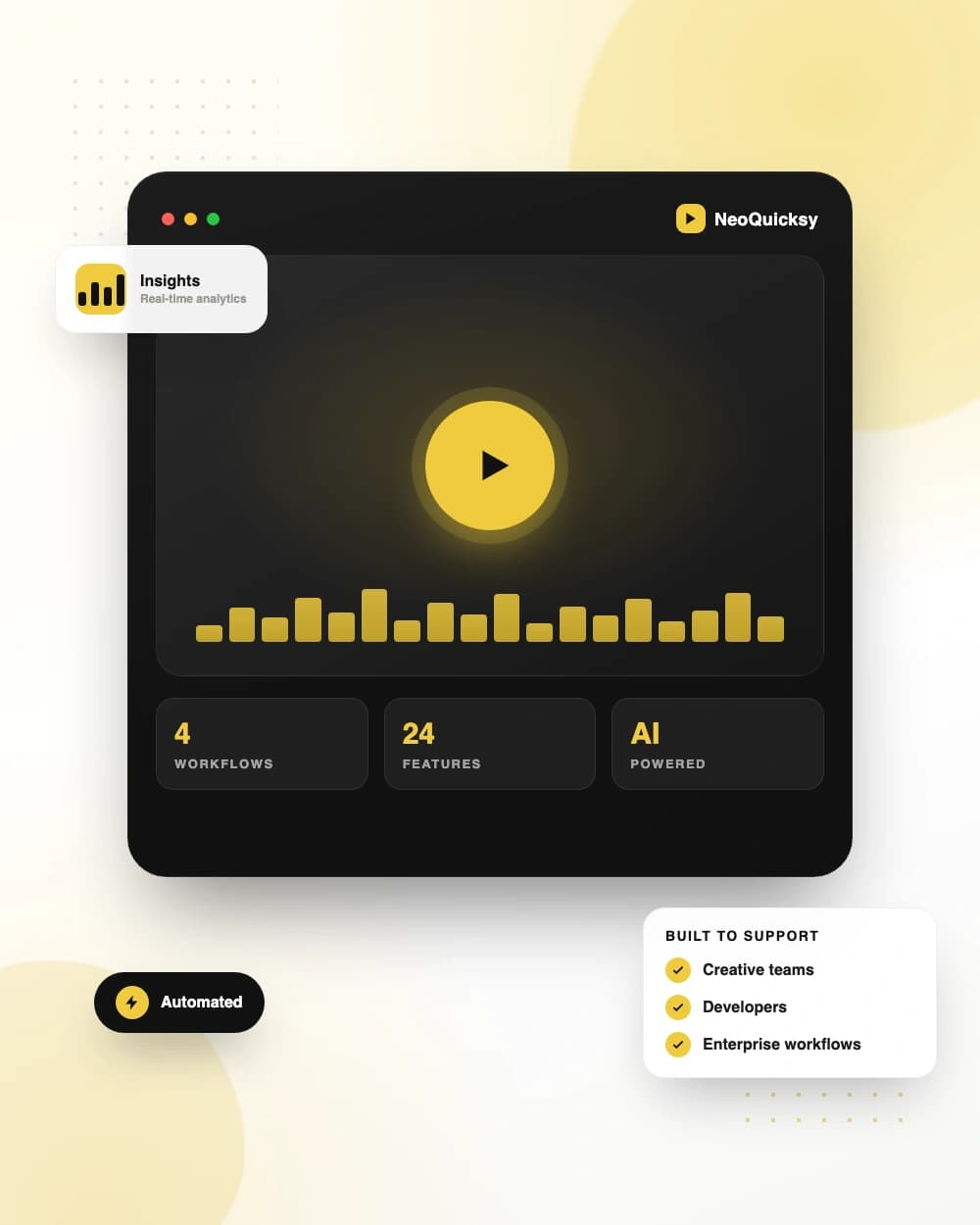 NeoQuicksy AI video platform benefits illustration