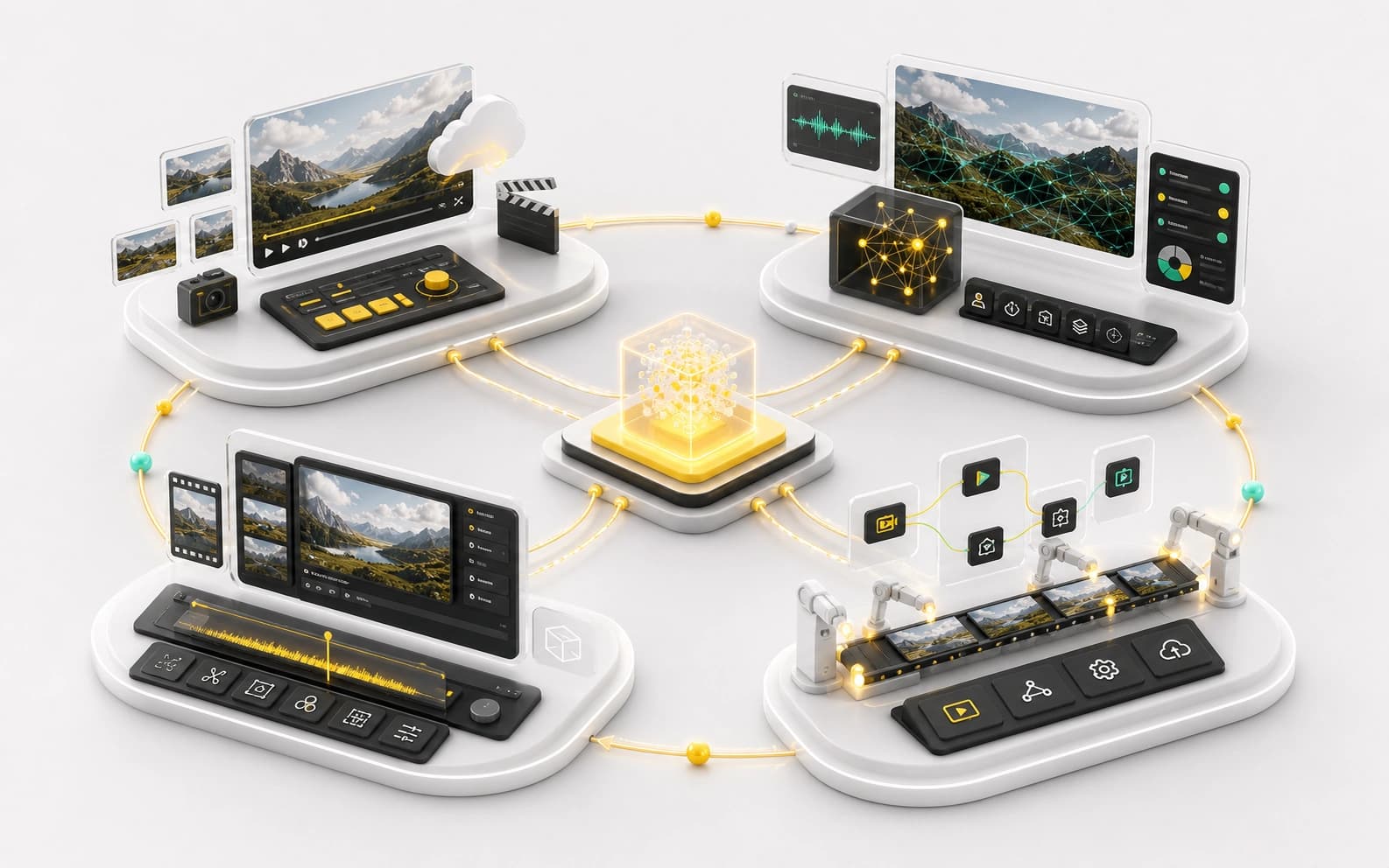 Unified AI video lifecycle visual