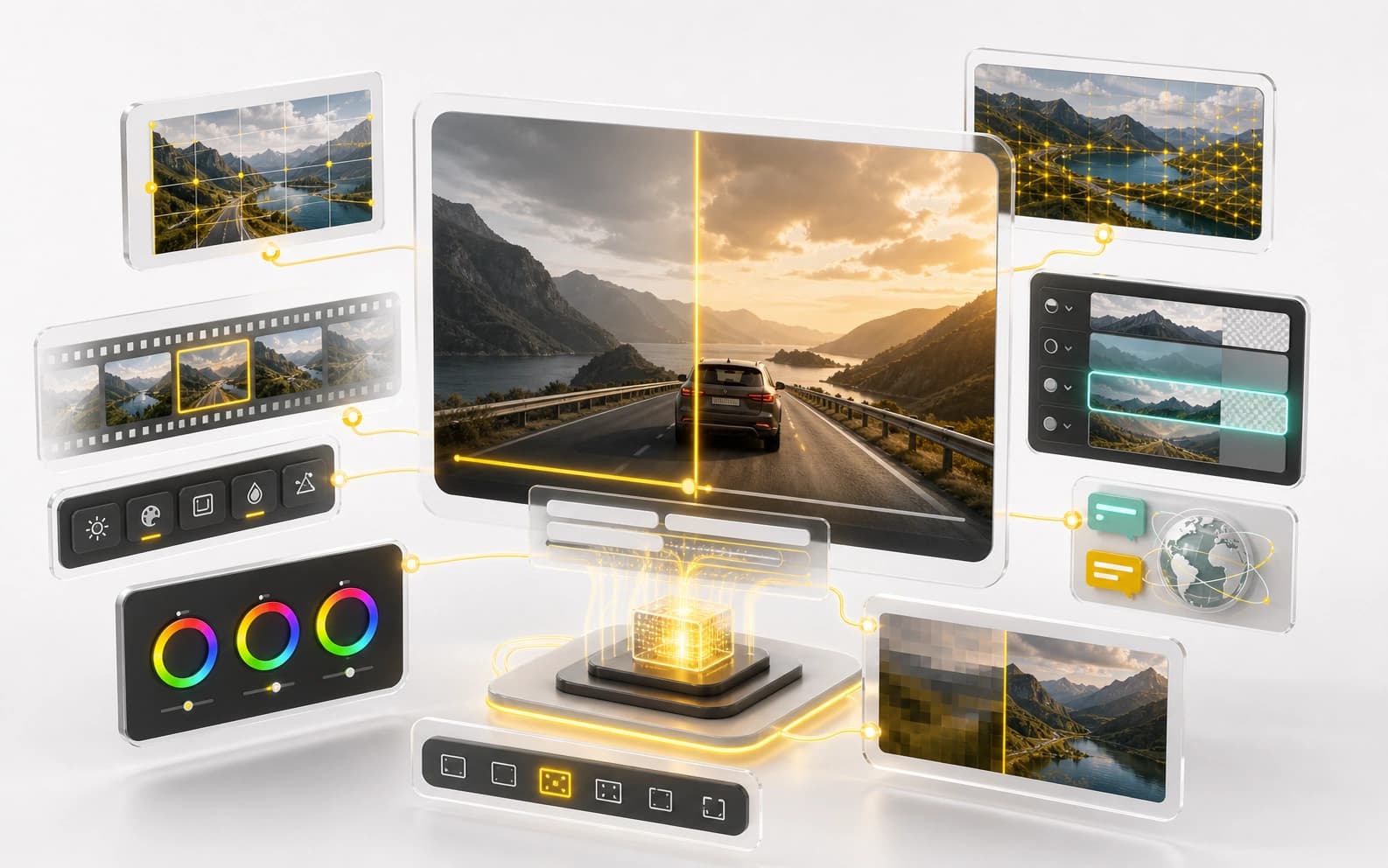 AI video transformation platform visual
