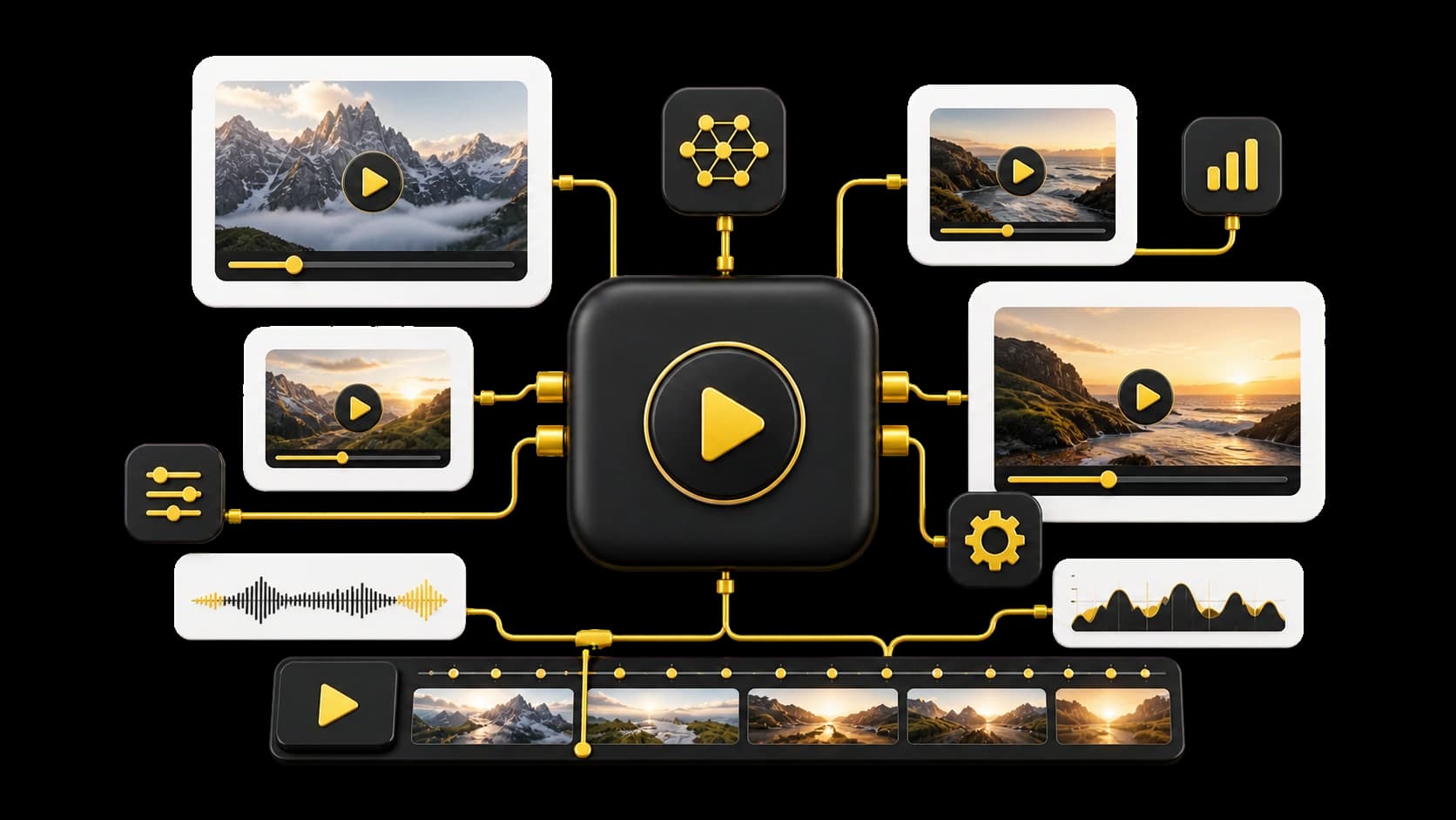 AI video solution finder visual