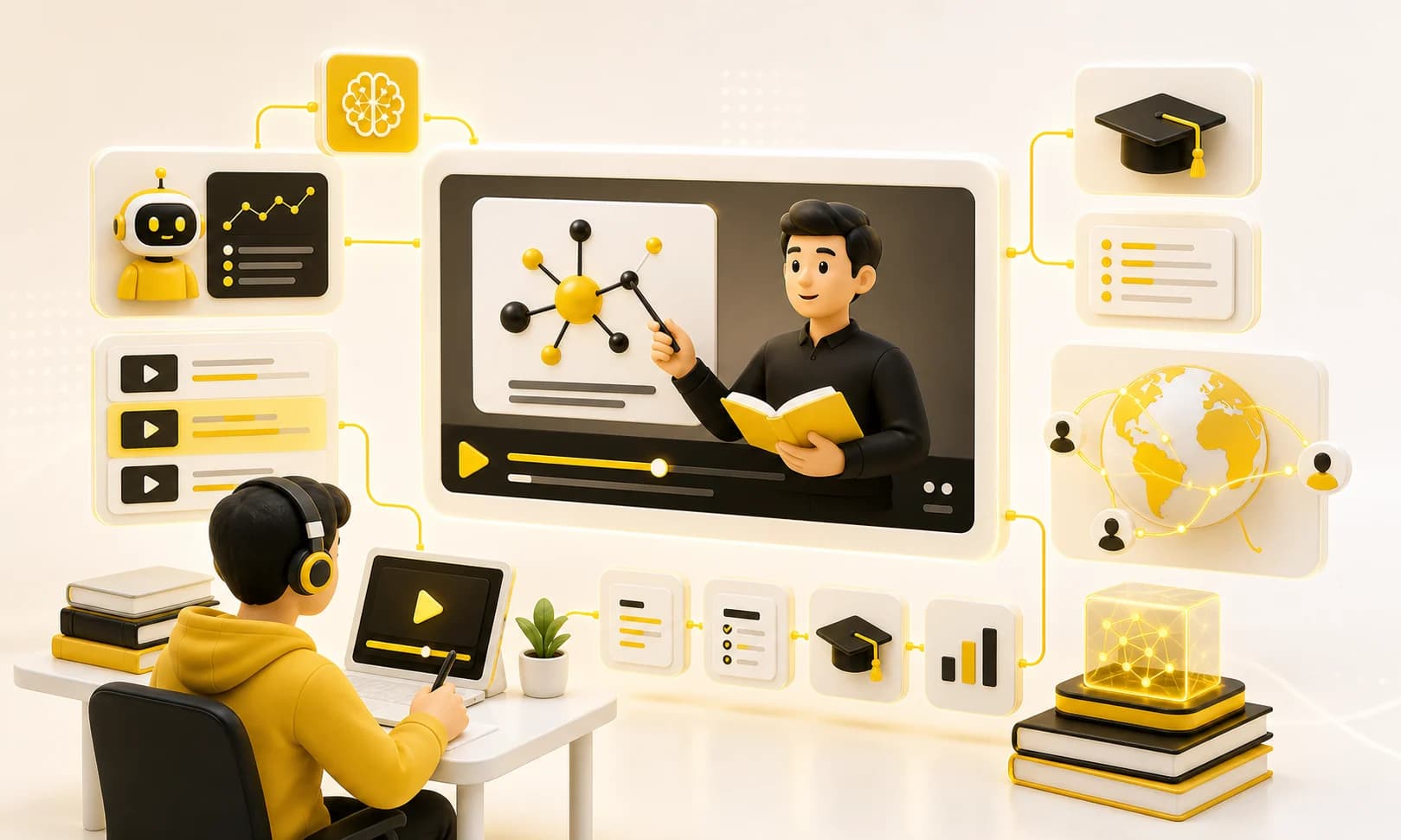 AI education and training video content