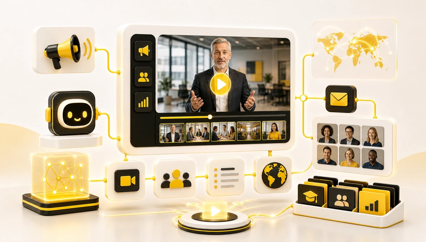 AI enterprise communications videos
