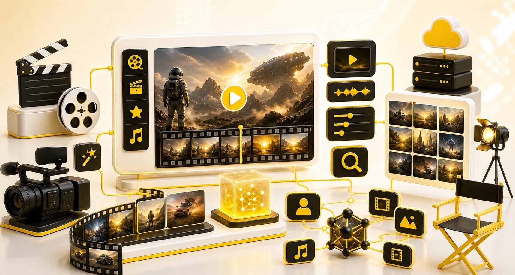 AI media and entertainment production workflows